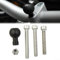 Base de serrage de guidon de moto avec 1 boule et vis M8 pour supports RAM 6061 en alliage d'aluminium