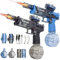 ROCKY&CHAO 2Stück Elektrische Wasserpistole mit LED-Lichteffekten, Automatische für Kinder & Erwachsene- 500 ml Tank, 8–10 m Reichweite, Wiederaufladbar Sommer Spielzeug für Pool &Strand