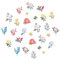 Bewudy 28 Stück Blumen Patches zum Aufbügeln, Bestickte Aufnäher Bügelflicken Bügel Patches Blumen Embroidered Bügelbilder Flicken zum Aufbügeln für Hosen Jeans Hüte Hemden (14 Stile)