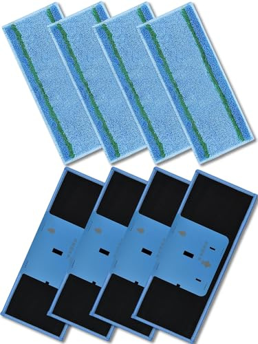 E-Hao M6 Wet Mop Pads Ersatzteile für iRobot Braava Jet M6-Serie, abnehmbar, waschbar, wiederverwendbare Mop-Pads für 6110, 6012, 6112, 6113, 8 Pack