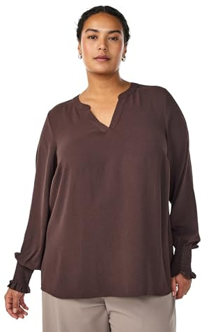 Zizzi Flash by Damen Große Größen Bluse Lange Ärmel Größe 42-60