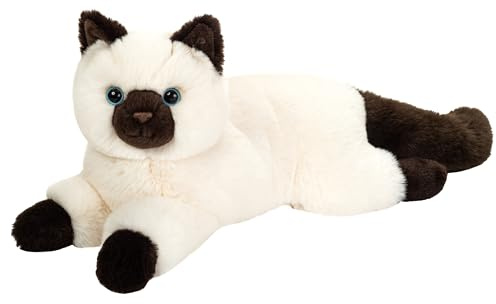 Teddy Hermann 91823 Birma-Katze liegend 36 cm, Kuscheltier | Naturgetreu gestaltet, liebevoll ausgearbeitete Details, ab 18 Monaten, waschbar, Füllung mit recyceltem Polyester