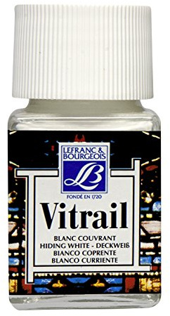 Lefranc Bourgeois Couleur Vitrail 50 ml 004 blanc couvrant