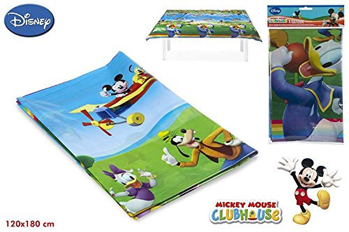 Disney mickey mouse. Plastiktischdecke für Feste und Geburtstage. 120x180 Zentimeter.