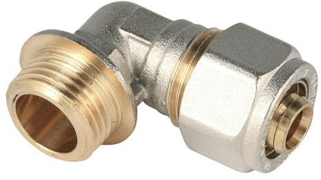 WIROFLEX | Winkel inklusive Adapter | Klemmring | Komplettlösung | Schraubsystem | Fitting 16 mm x 1/2 AG