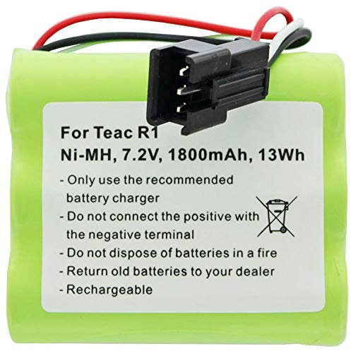 Akku kompatibel mit Teac R1 Akku, BP-R1EU, BP-R12EU, BP-R1EU, BP-R2, BP-R5, 7,2V 1800mAh