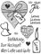 Viva Decor Silikon Hochzeit Stempel, transparent