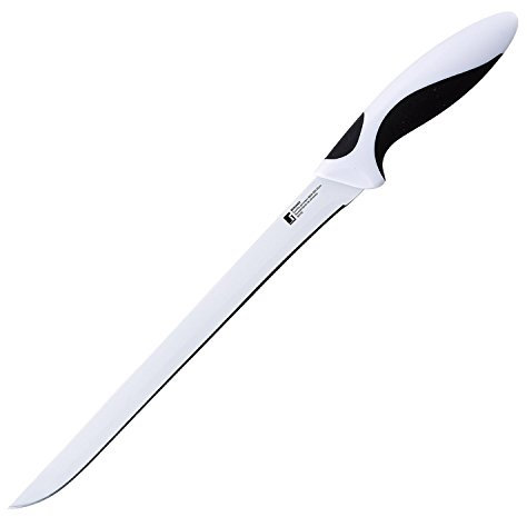 Bergner Cuchillo jamonero de Acero Inoxidable y cerámica, 25 cm