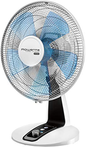 Rowenta Ventilateur de table 12''/30 cm Débit d'air puissant, Silence extrême, Large diffusion d'air, Fonction Turbo Boost, Poignée intégrée VU2630F0