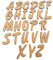 GRAVURZEILE Holzbuchstaben Gesamtes Alphabet zum Lernen Spielen & Dekorieren 26 TLG.