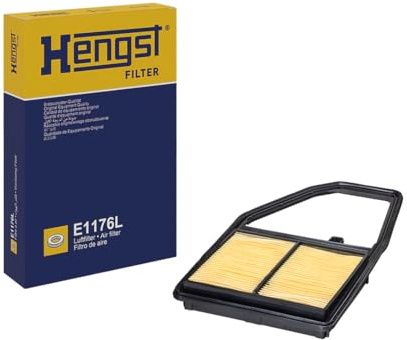 HENGST - Luftfilter E1176L - Luft-Filtereinsatz für KFZ | Hochwertiger Motorluftfilter für Otto- oder Dieselmotor - Schutz für Motoren - Wasserbeständig
