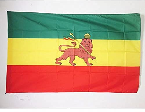 AZ FLAG Bandiera Etiopia 1897-1974 90x60cm - Bandiera STORICA ETIOPE 60 x 90 cm Foro per Asta