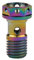 Ruifu Brembo M10 Gr5 Banjo simple en titane avec boulon 1,0 et boulon 1,25 mm Arc-en-ciel