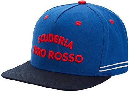 Toro Rosso Reflex Flatcap, Mehrfarben Unisex One Size Cap flaches Schild, STR Red Bull F1 2019 Original Bekleidung & Merchandise
