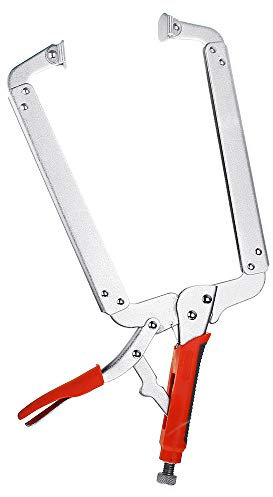 Massca Locking C-Clamp | Portable Table & Tool Vise Grip | Heavy Duty C-Clamps with Swivel Pads | Made from Strong High-Grade Carbon Steel for Home, Workshop & Welding Use | – 18 Inch