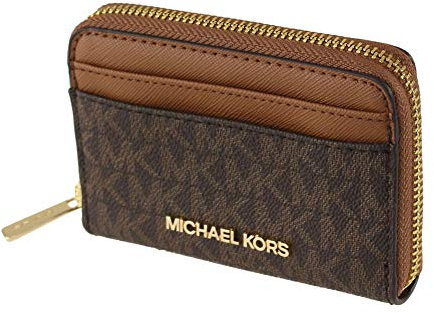 Michael Kors Jet Set Travel Medium Zip Around Card Case (Brown/Luggage)