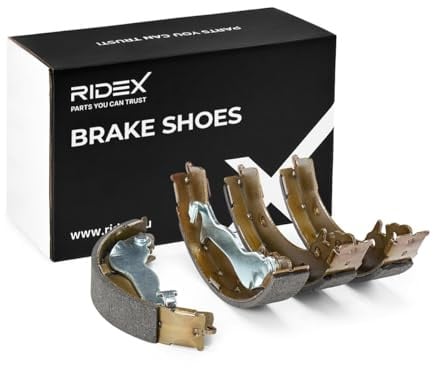 RIDEX Bremsbacken Satz für Trommelbremse Hinten mit Handbremshebel Kompatibel mit HYUNDAI GETZ TB 203,2mm 70B0318