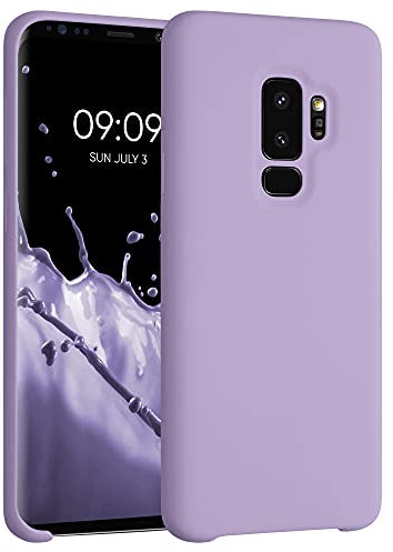 kwmobile Cover per Samsung Galaxy S9 Plus Custodia - Back Case per Smartphone in Silicone TPU - Protezione Gommata - lavanda lilla