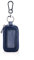 PORRASSO Etuis Porte Clés Véritable Cuir Voiture Clé Cas Portable Porte-Monnaie Car Key Case Rétro étanche Double Pochette Zippée Hommes Femme Bleu