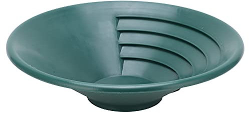 Plateau de tamis d'or de casserole de lavage d'or de 10.2in, outil de panoramique d'or pour des débutants dans l'extraction d'or, expérience d'enrichissement