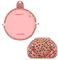 Lazy Kosmetikbeutel mit Kordelzug Portable Große Kosmetiktasche Reisetasche Make up Beutel Aufbewahrung Organisator für Damen Mädchen (Pink Leopard)