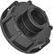 MegaHaustechnik Gewinde Fitting Verschraubung aus Kunststoff PP PE PVC - IBC Container Kappe mit 3/4 Rohr Zoll Innengewinde IG Adapter Deckel Grobgewinde DN60 S60x6 Wassertank