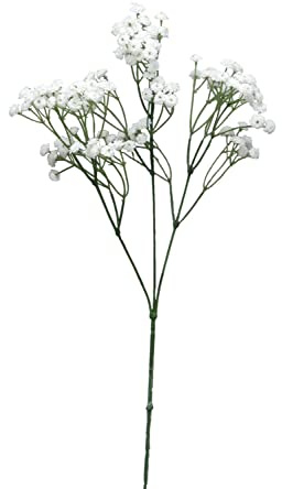 artplants.de Kunst Schleierkraut Cecilia, weiß, 65 cm, Ø1 cm - Künstliche Blume