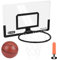 Panier De Basket pour Enfants, Mini Panier Pliable De Basketball, Equipé De Ballon Et Pompe, Panier De Basket Intérieur pour Filles, Garçons, Adultes