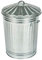 Trendi 15L Galvanised Metal Dustbin with Lid - Garden Bin/Indoor Bin