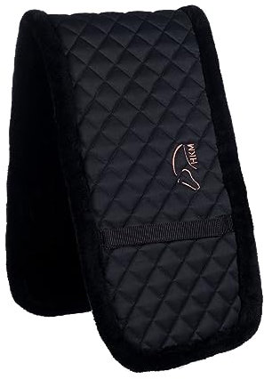 HKM Gymnastic Longiergurtunterlage Schwarz/Rosegold 80 cm, 15 cm