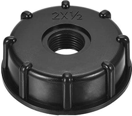 PATIKIL IBC Tote Adapter 60mm Coarse Thread 1/2 Outlet, 275-330 Gallon Drain Plug Connector for Water Tank Garden Hose
