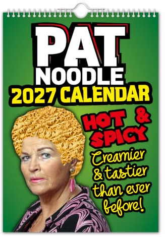 Pat Noodle/Pat Butcher – 2024 – A3 Größe Wandkalender // lustig/witzig/Weihnachten/Geburtstag/Geschenkidee/Geschenk/Neuheit/Humor/Wichteln/Jahresplaner/Bürogeschenk