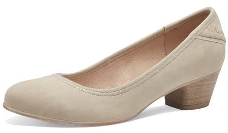 s.Oliver Damen Pumps Kleiner Absatz Elegant, Beige (Cream), 41 EU