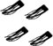 Lmyzcbzl Pinces à Cheveux, 4 Pcs Barrettes à Cheveux à Double Griffe, Cheveux à Pression en Métal Barrettes, Pinces à Cheveux Fille, pour Fabrication de Cheveux