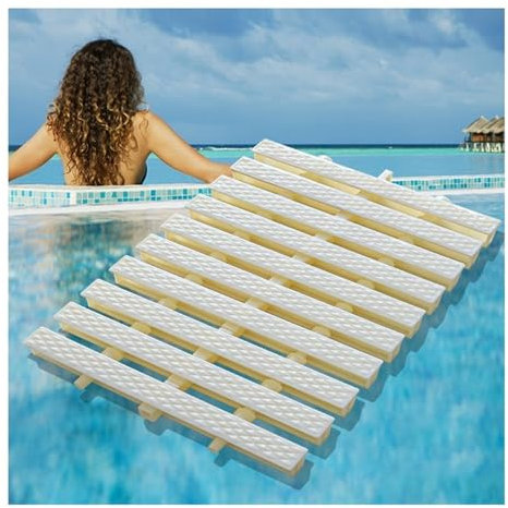 PFCDZDU Piscina Rejilla De Drenaje, Empalmable Plástico ABS Ducha Drenar Parrilla, Jardín Cochera Entrada De Coches Canal Canal Desbordamiento Filtro De Guardia (Color : Beige, Tamaño : 12x39.3IN-12
