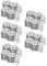MagiDeal Rondelle de répartition de 200x, rondelles plates pour la fixation de panneaux isolants, joints plats, attaches à broches, pour vis et clous, Quatre épines