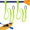 gaoduanluoluo 2 Pack Kayak Paddle Leash, 1.5m Safety Elastic Paddle Straps, Kayak Paddle Ropes with Hook for Canoe, Boat (Green)