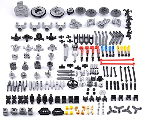Kisss Ersatzteile Set, DIY-Bildungsteile Motoraufhängungsteile für Standard-Bausteinmarken Zahnräder Set Teile Zahnrad Steine Einzelteile (Zufällige Farbe)