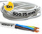 Kalitec H05VV-F - Tubo flessibile da 10 metri, 5 x 0,75 mm², 5 G0,75 mm2 con conduttore di protezione, cavo in PVC per interni, cavo elettrico bianco, cavo per lampada, flessibile, 5 fili