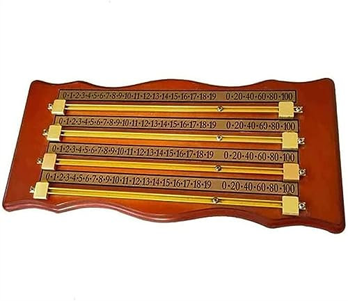 Billiard Scoreboard with Rails and Pointers - Wooden Snooker Pool Scorekeeper for Multisport Wall Mount, Ideal for Billiard Lovers and Snooker Game