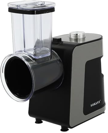 Rapeuse Legume Electrique,Coupeur de Légumes Électrique 5 En 1 1000W Hachoir Multifonctionnel Râpe avec 10 Lames,Pour Râper Pommes Terre,Radis, Concombres,Oignons