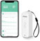 eMylo Thermometer Innen Außen, Wlan Thermometer Hygrometer IP65 Wasserdicht, Luftfeuchtigkeitsmesser mit Intelligentem Alarm, Datenspeicherung und Kalibrierung, Weiß 1 Stück