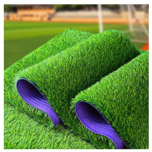 High Density 20mm Pile Height Artificial Grass Carpet 3X8m Realistic Turf Mat Rug Fake Faux Grass Premium Quality Large Size 4M Indoor Outdoor Use