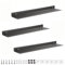RETYOVE Wandregal,Grau 30cm Bohren und Ohne Bohren Regal Wand 3er-Set Aluminium Schweberegal Wandmontage für Wohnzimmer Schlafzimmer Küche Badezimmer