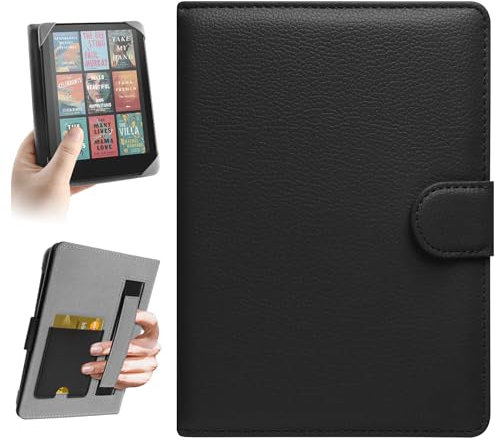 HoYiXi Étui Universel pour 6-6.8'' Pocketbook/Tolino/Sony E-Book Reader 6.8 Kindle Paperwhite/6 Nouveau Kindle 2022 & 2019/Kobo Clara HD/Kobo Clara 2E Coque Housse, Noir