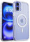 Phonic Crystal Hybrid For iPhone 16 Plus Case, MagSafe Compatible [Strong Magnet] [Anti-Yellowing & Scratch-Resistant] Military Grade Shockproof Magnetic Clear Slim Phone Case for iPhone 16 Plus