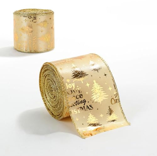 Festliches Weihnachtsband, Glitzerbesatz, dekorative Geschenkbänder, dekoratives Band für Geschenke, Nähen, Party, Dekorationen, Veranstaltungen, Kleid, Hochzeit, Weihnachten, Basteln (Silber, 6,3 cm)