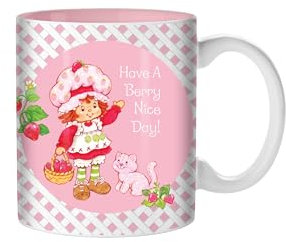 Silver Buffalo Strawberry Shortcake Vintage Berry Nice Day 20oz Ceramic Mug