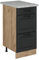 Vicco Mueble bajo de Cocina R-Line, Antracita casa de Campo, 40 cm con cajones, mármol Ap