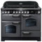 Rangemaster Classic Deluxe 110cm Electric Range Cooker with Ceramic Hob - Slate Grey/Chrome - A/A Rated